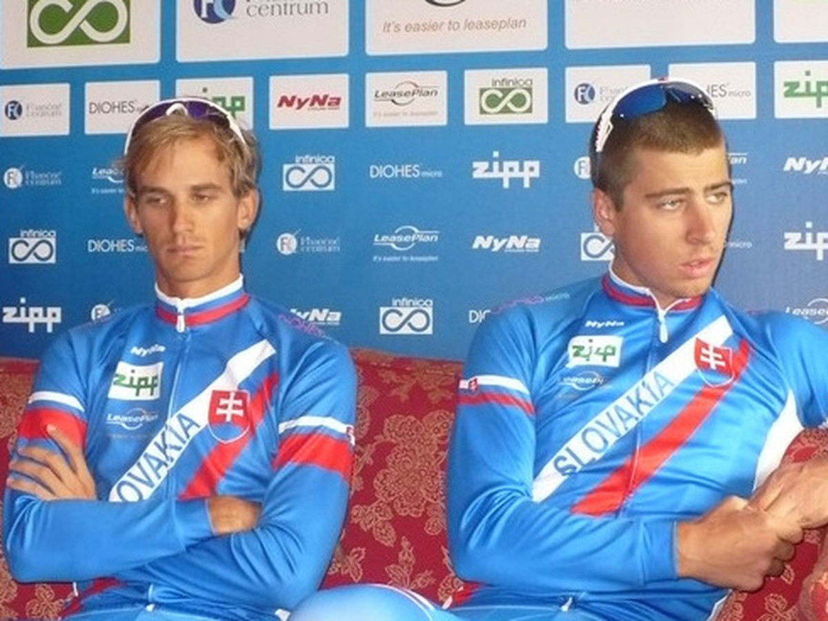 Peter Velits a Peter Sagan. Dvaja najlepší slovenskí cyklisti budú na majstrovstvách sveta spolupracovať.