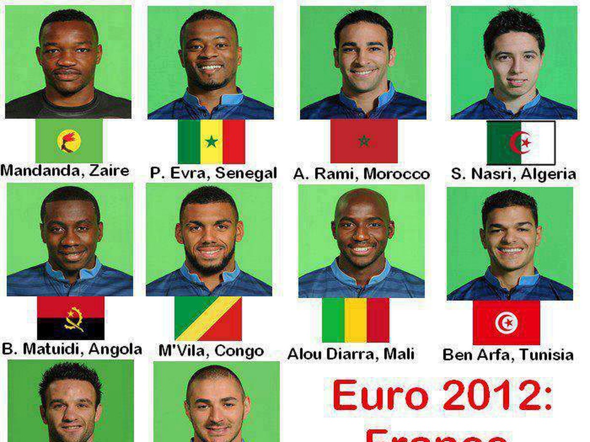 Časť francúzskeho tímu na ME 2012