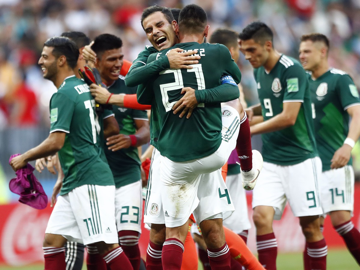 Radosť hráčov Mexika