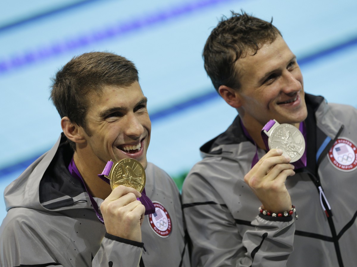 Michael Phelps a Ryan Lochte