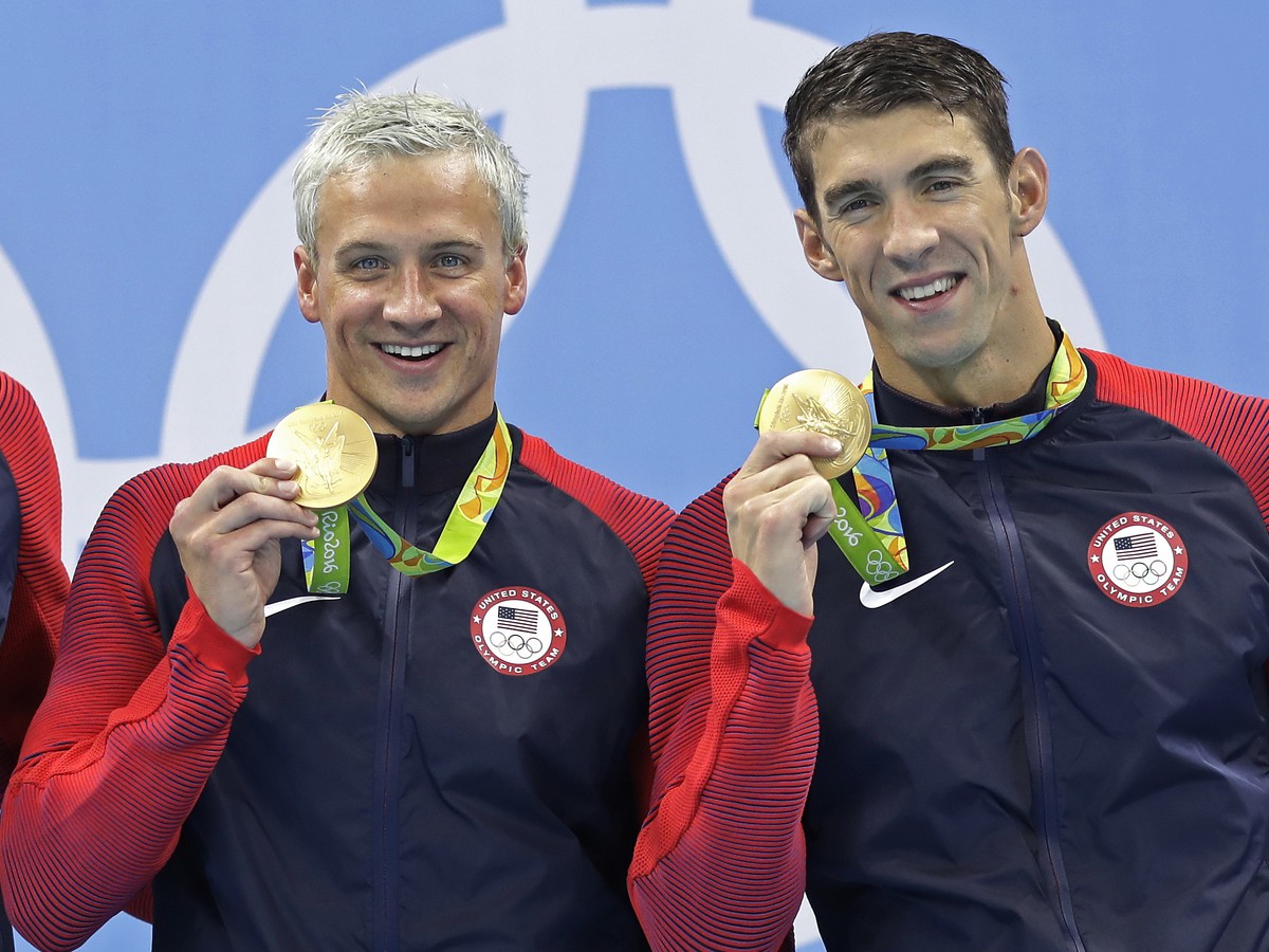 Ryan Lochte a Michael Phelps