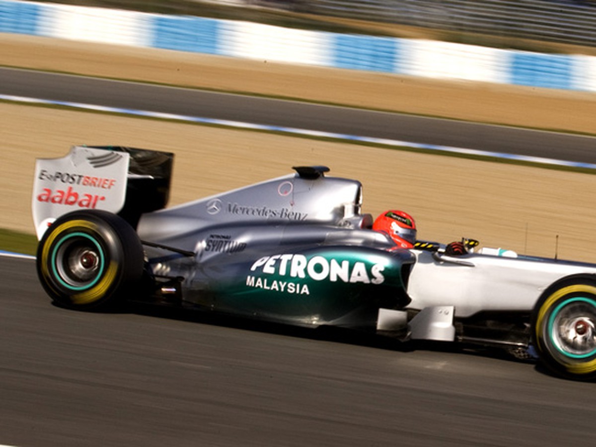 Michael Schumacher počas tréningu