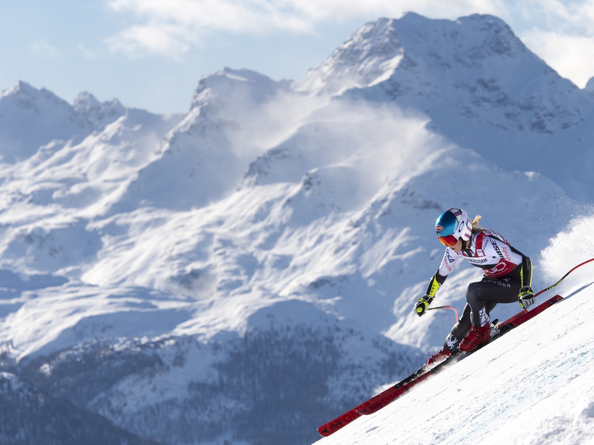 Na snímke američká lyžiarka Mikaela Shiffrinová