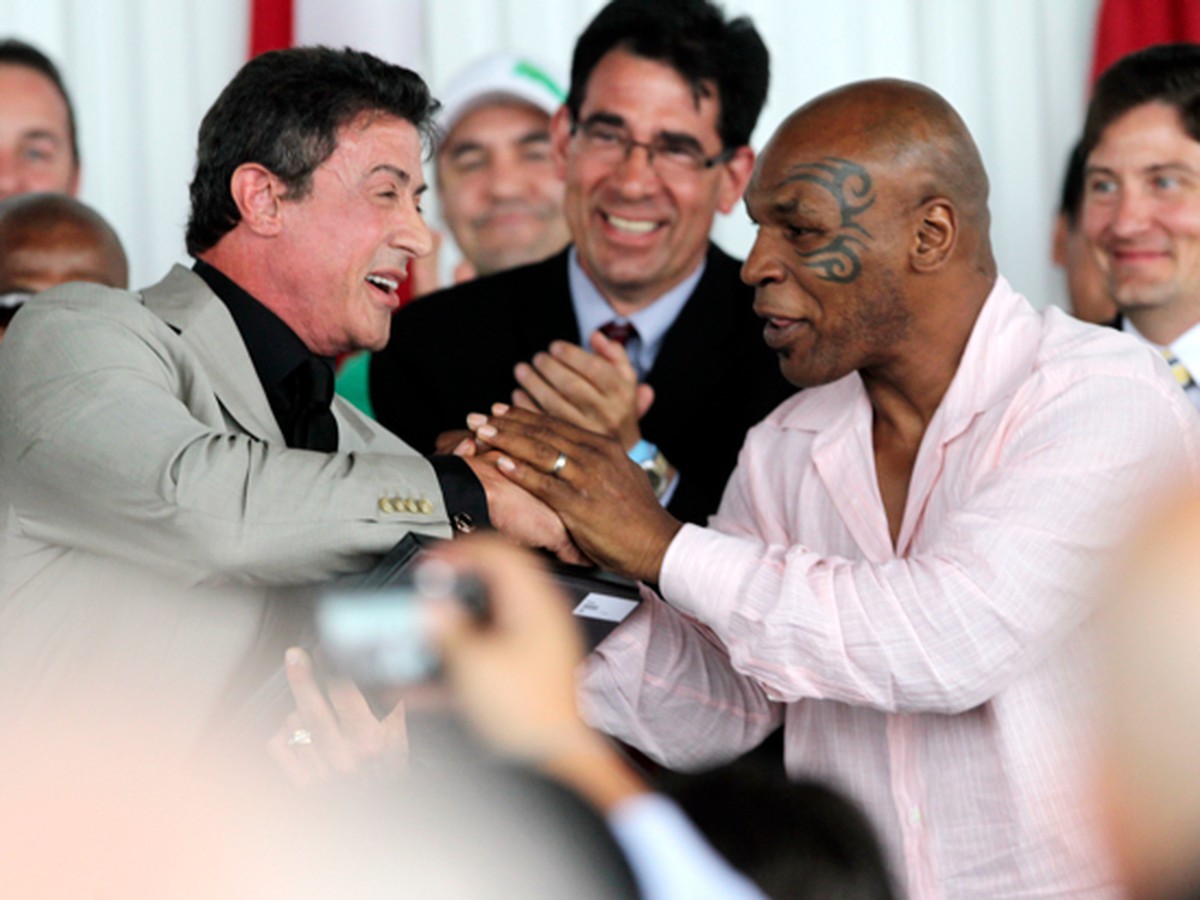 Sylvester Stallone a Mike Tyson