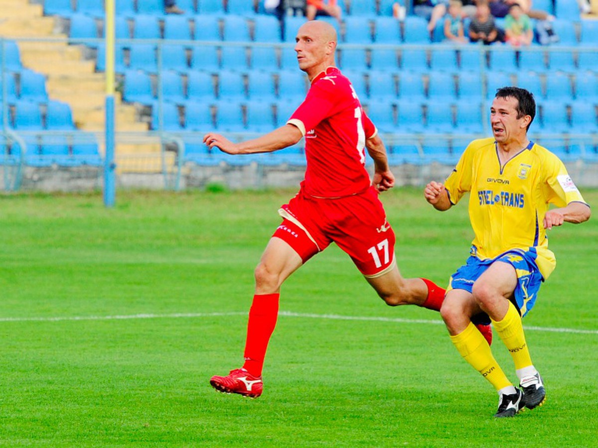 Miroslav Viazanko (MFK Košice) v zápase so Zlatými Moravcami