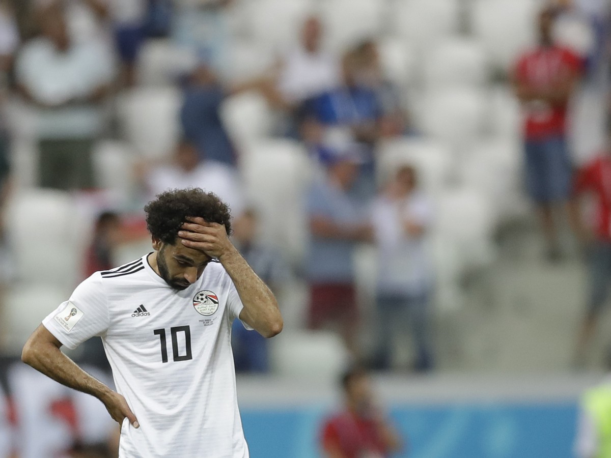 Sklamaný Mohamed Salah po prehre Egypta