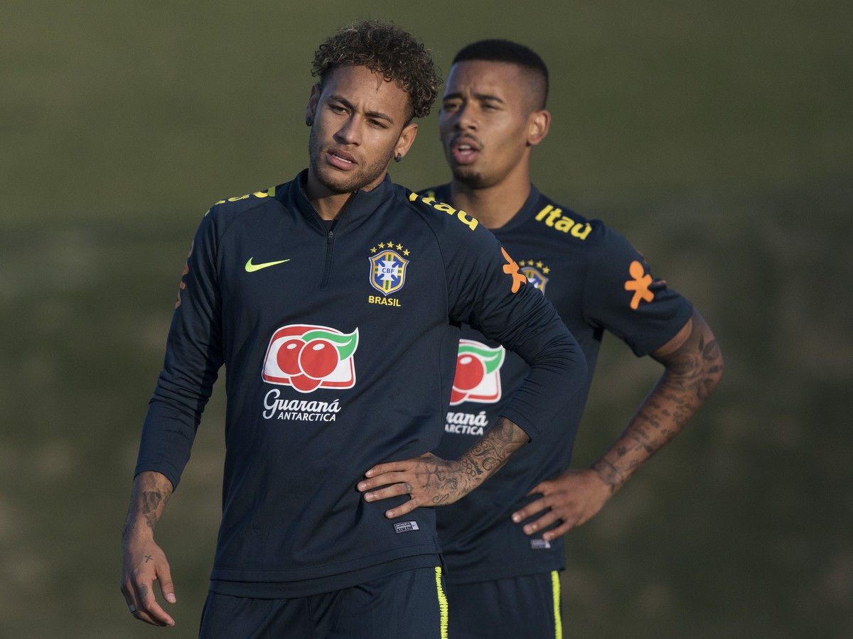 Neymar na tréningu