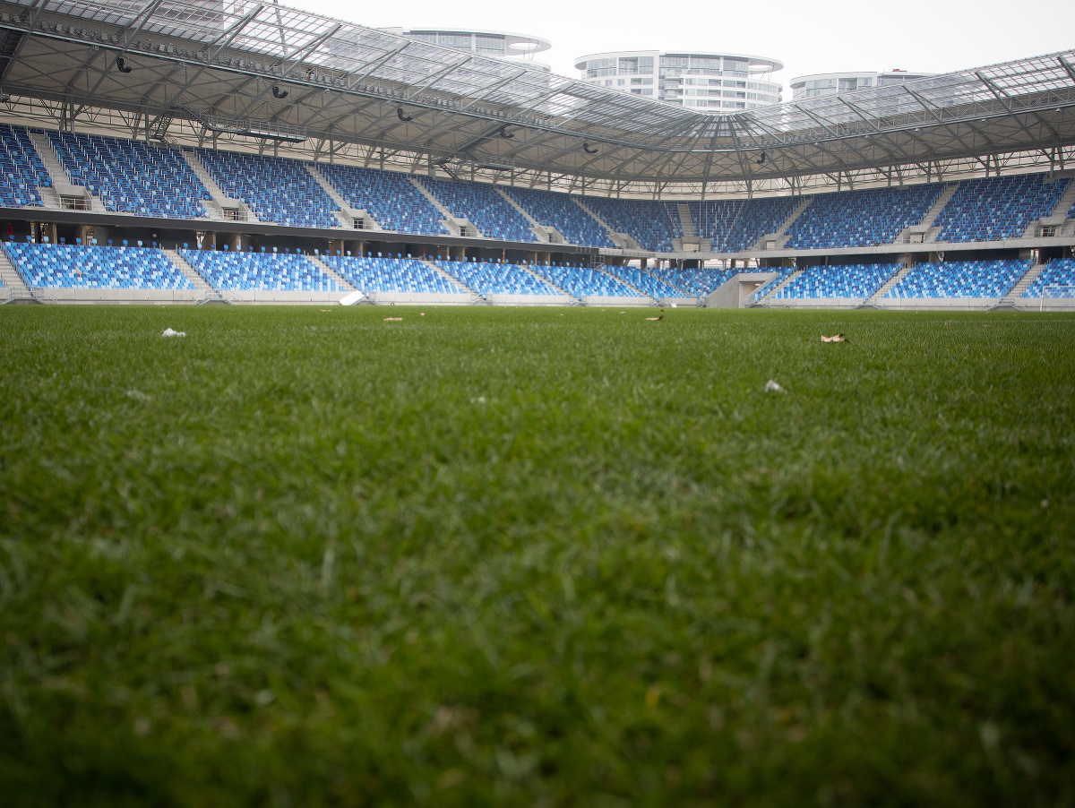 Pohľad na novovybudovaný Národný futbalový štadión