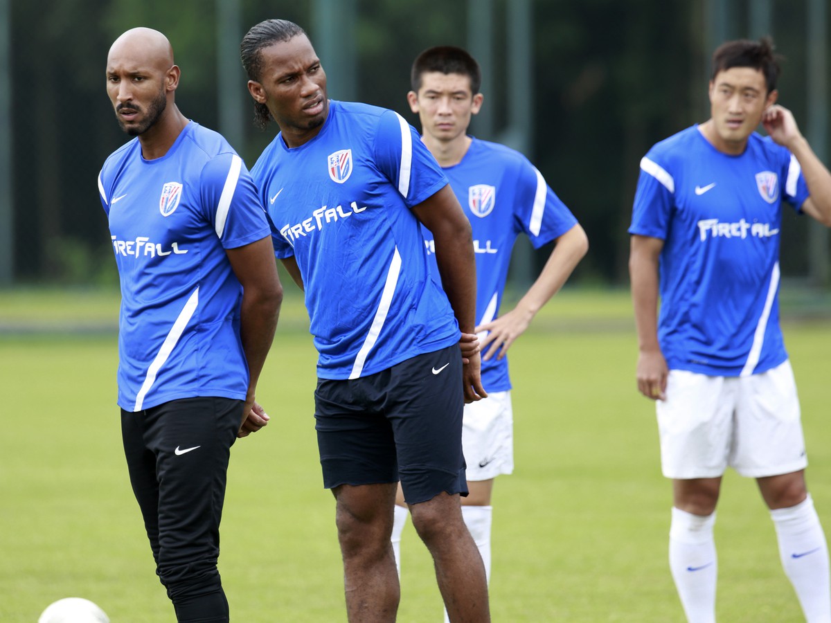 Nicolas Anelka a Didier Drogba