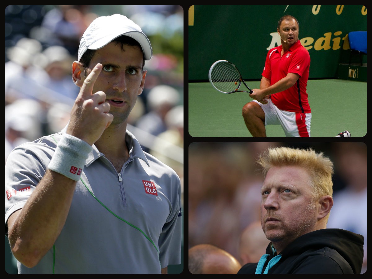 Trojica Novak Djokovič, Boris Becker a Marián Vajda sú predmetom sporov tenisových fanúšikov.