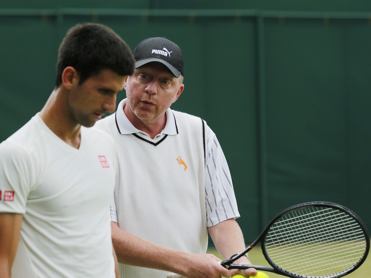 Novak Djokovič a Boris Becker