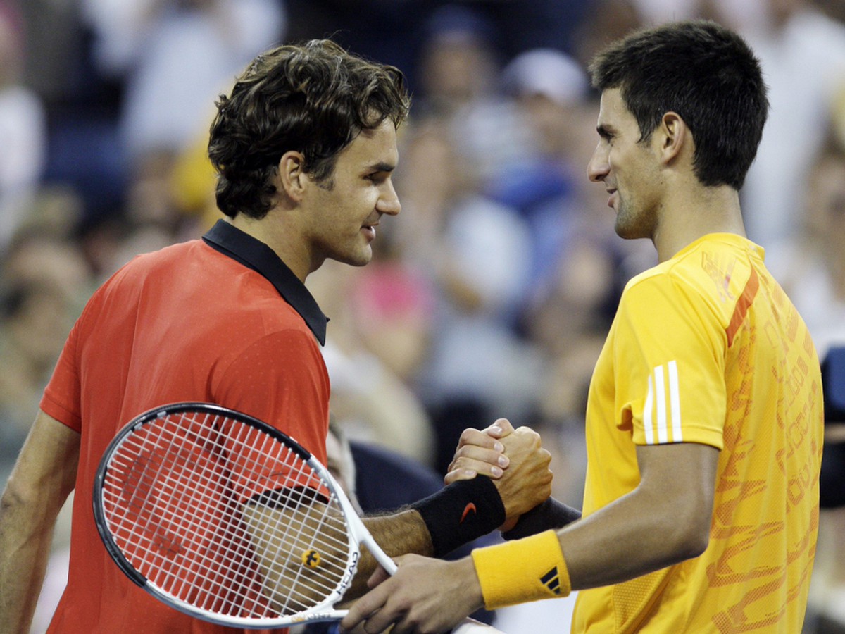 Roger Federer a Novak Djokovič