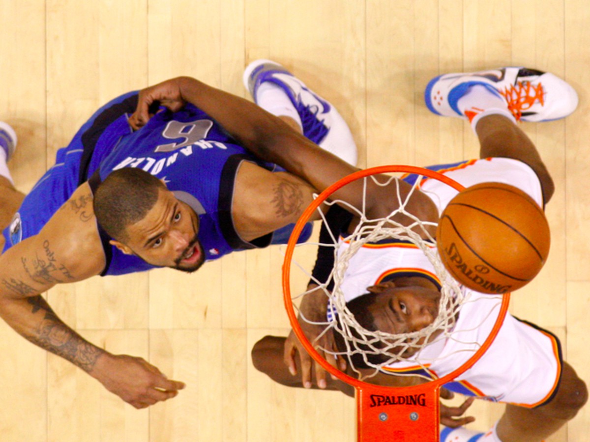 Tyson Chandler a Kevin Durant