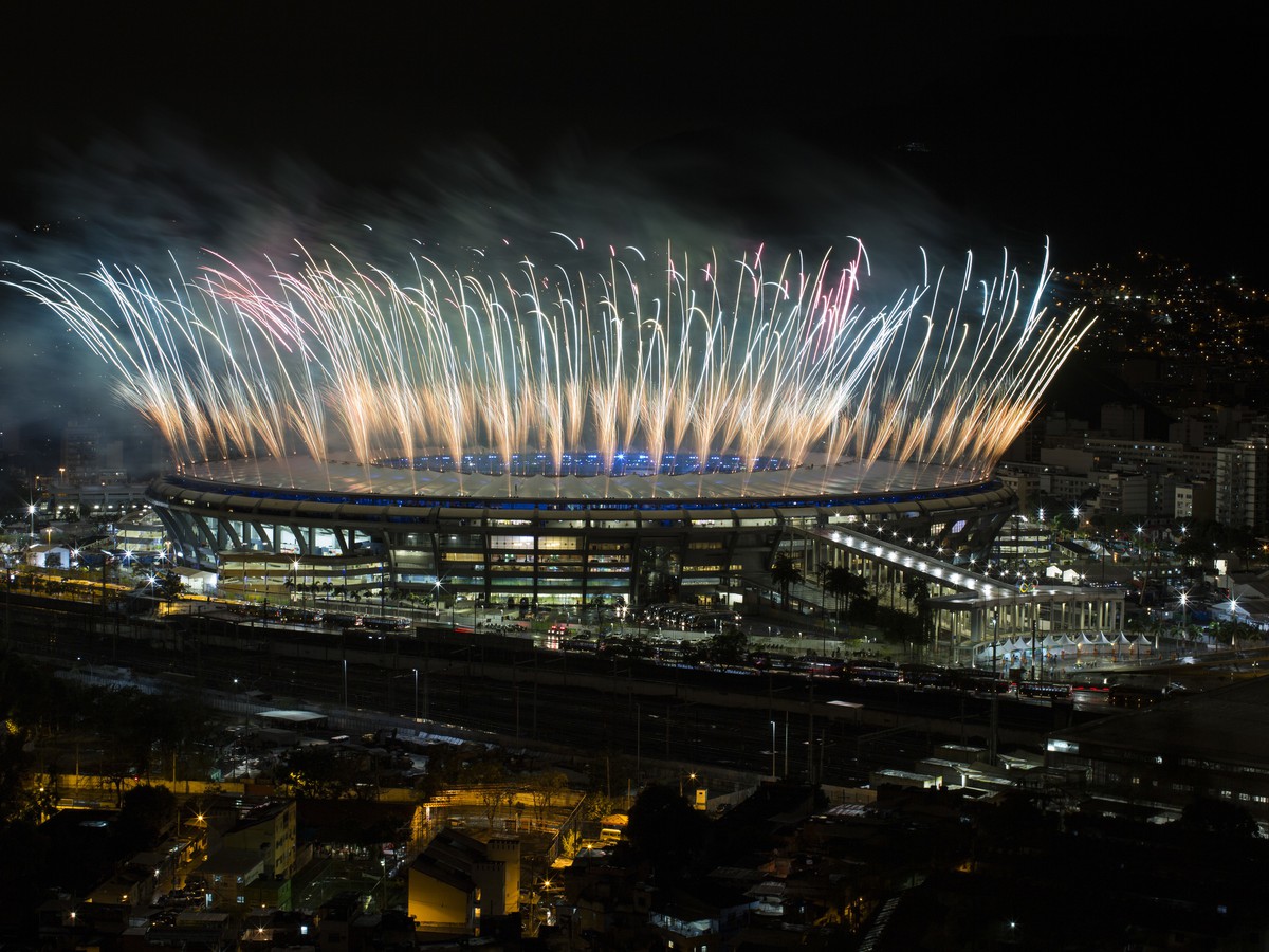 Záverečný ceremoniál Hier XXXI. olympiády v Riu de Janeiro. 