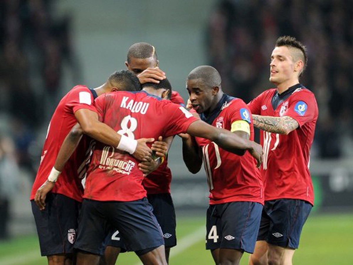 Gólové oslavy futbalistov OSC Lille