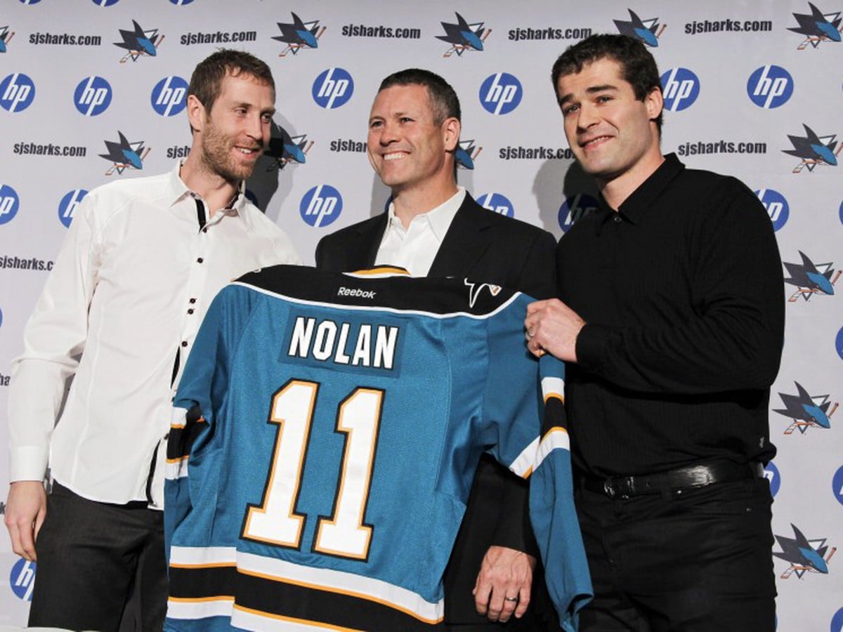 Patrick Marleau, Owen Nolan a Joe Thornton