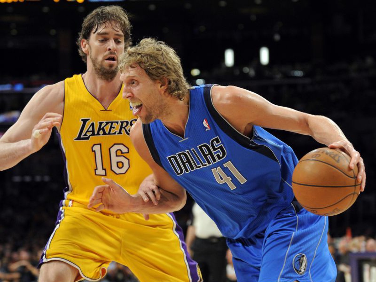 Pau Gasol a Dirk Nowitzki