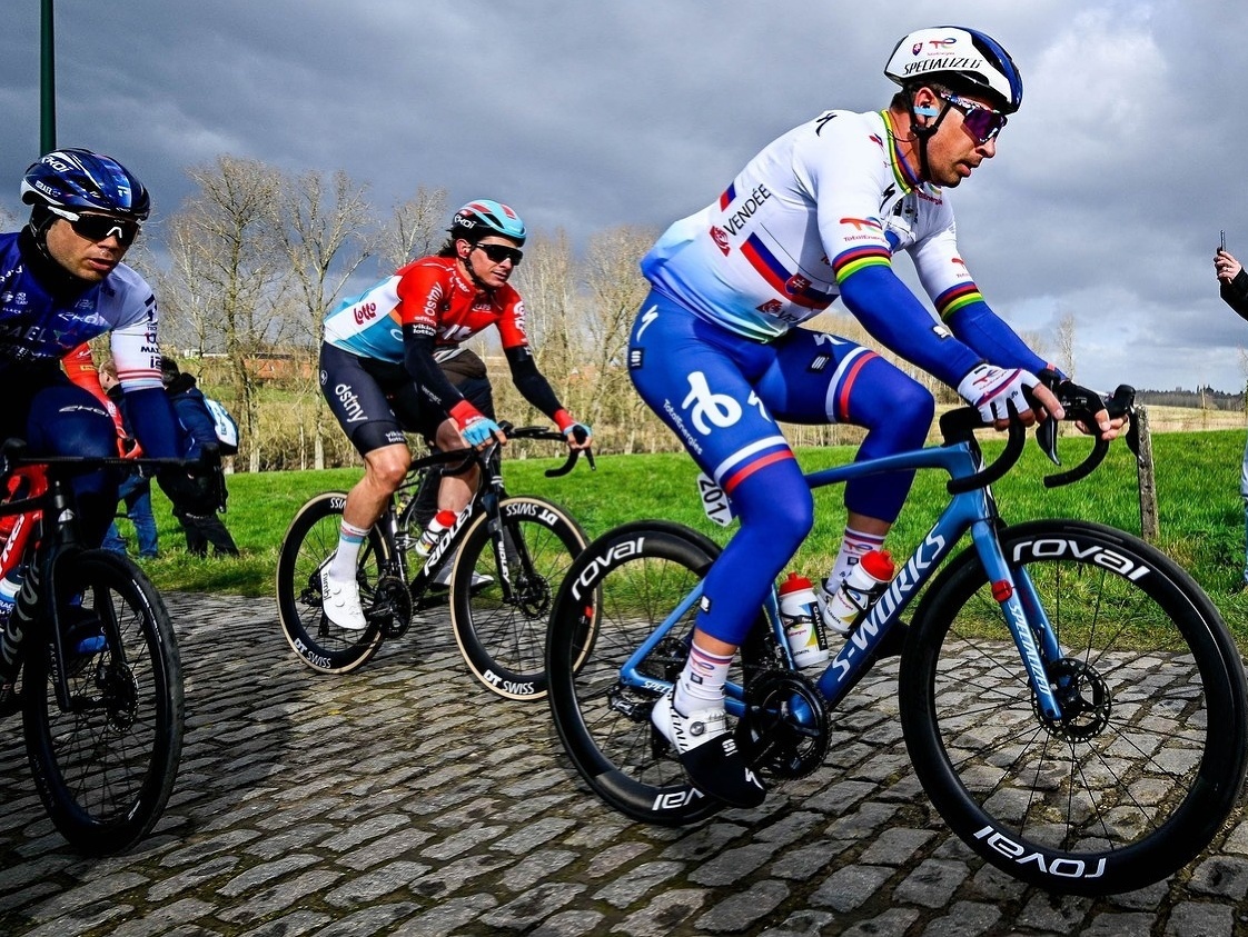 Peter Sagan počas pretekov Omloop Het Nieuwsblad