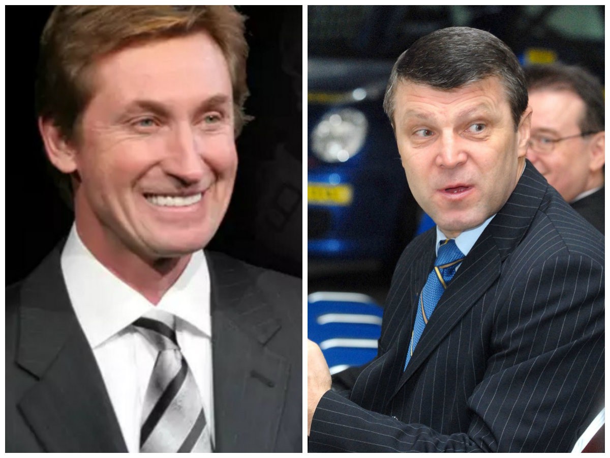Wayne Gretzky a Peter Šťastný