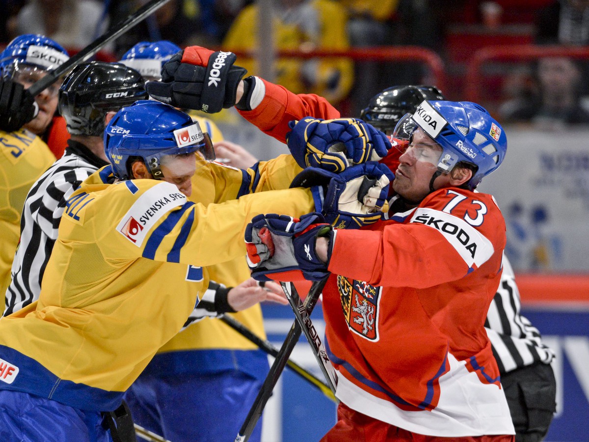 Petr Prucha a Niklas Kronwall