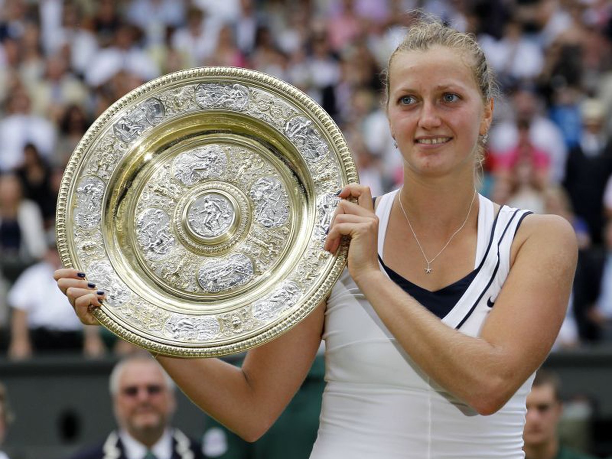 Petra Kvitová sa raduje z víťazstva v slávnom Wimbledone
