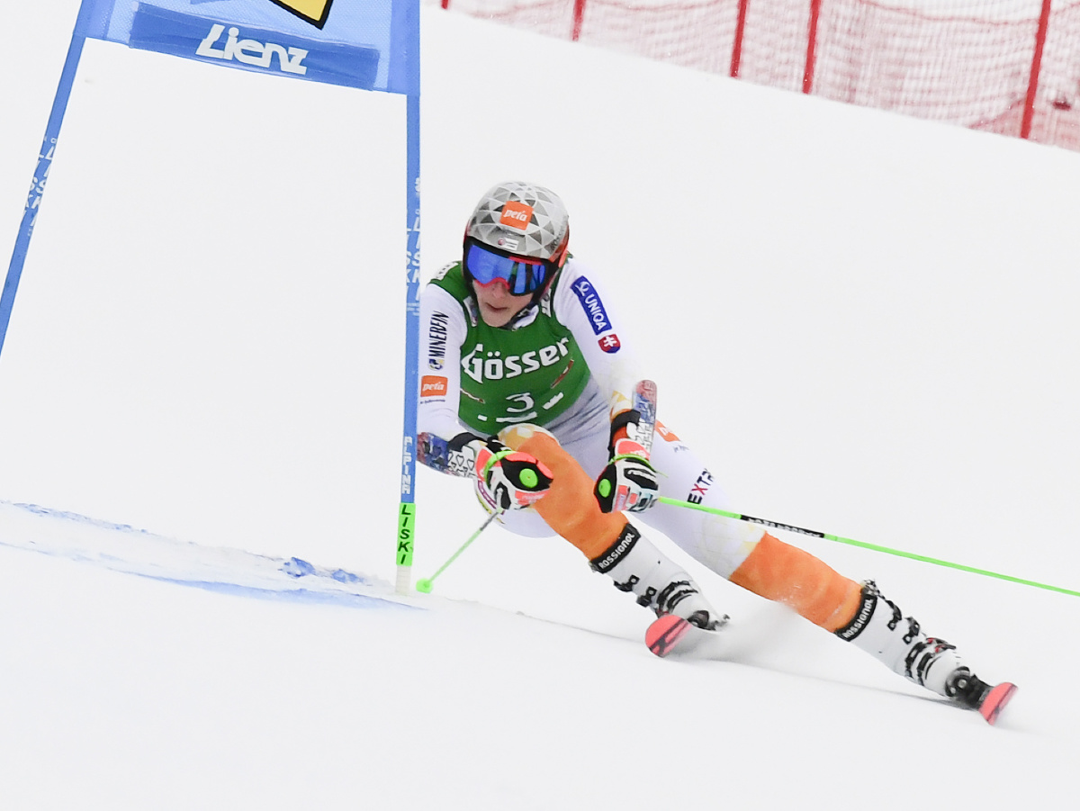 Slovenská lyžiarka Petra Vlhová v prvom kole obrovského slalomu v Lienzi