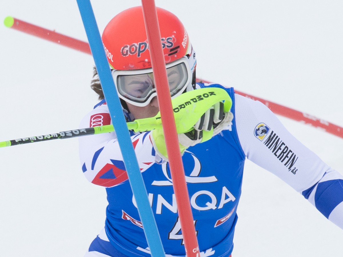 Petra Vlhová počas slalomu v Lienzi