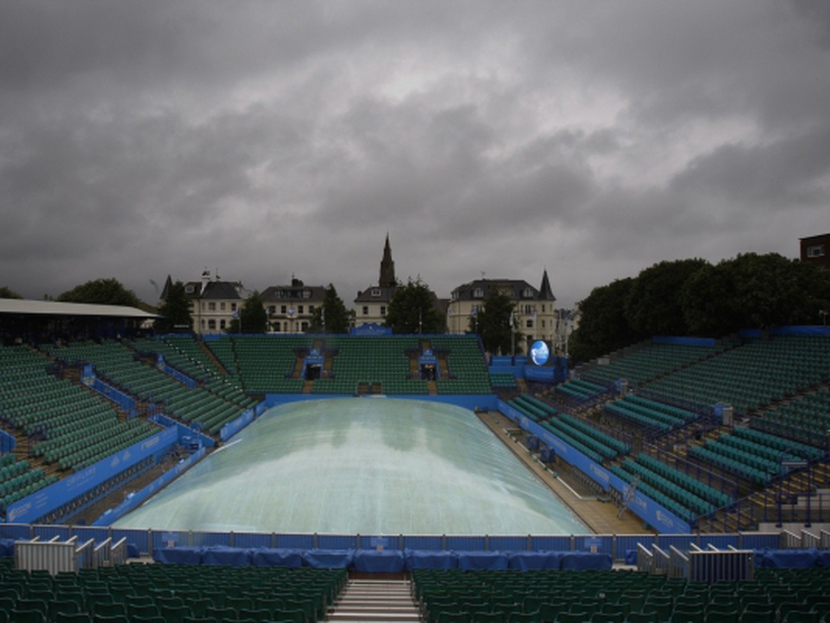 Tenisový kurt v Eastbourne