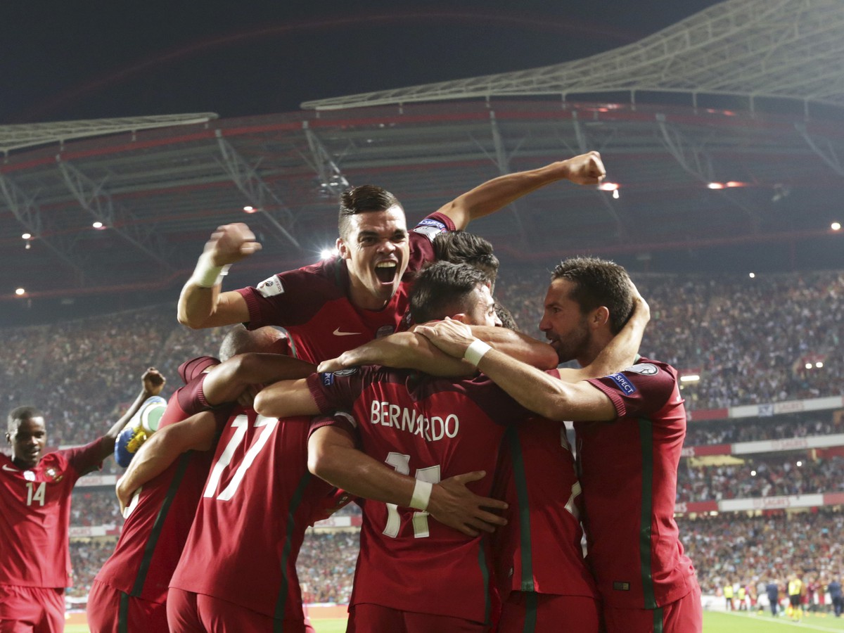 Radosť hráčov Portugalska