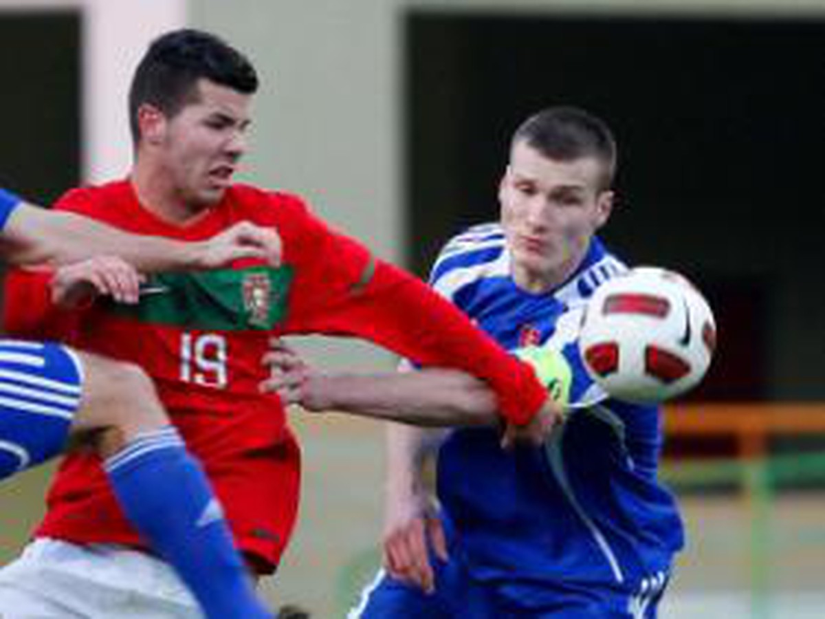 Momentka zo zápasu Portugalsko - Slovensko