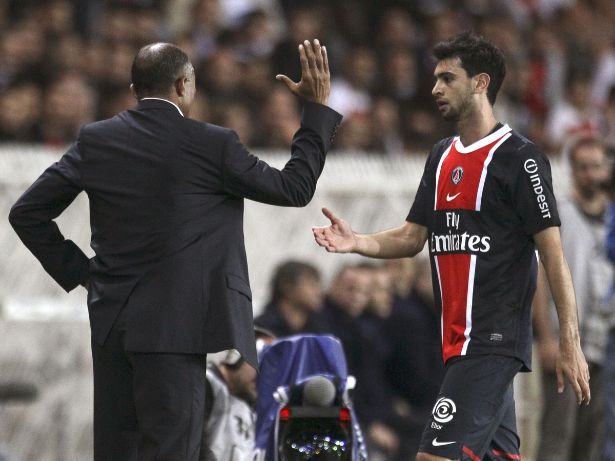 Tréner PSG Antoine Kombouare a Javier Pastore