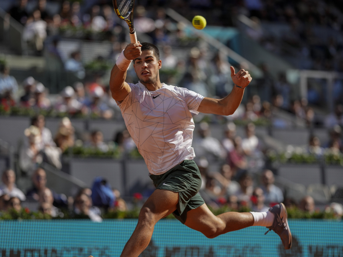 Carlos Alcaraz na turnaji ATP Masters 1000 v Madride