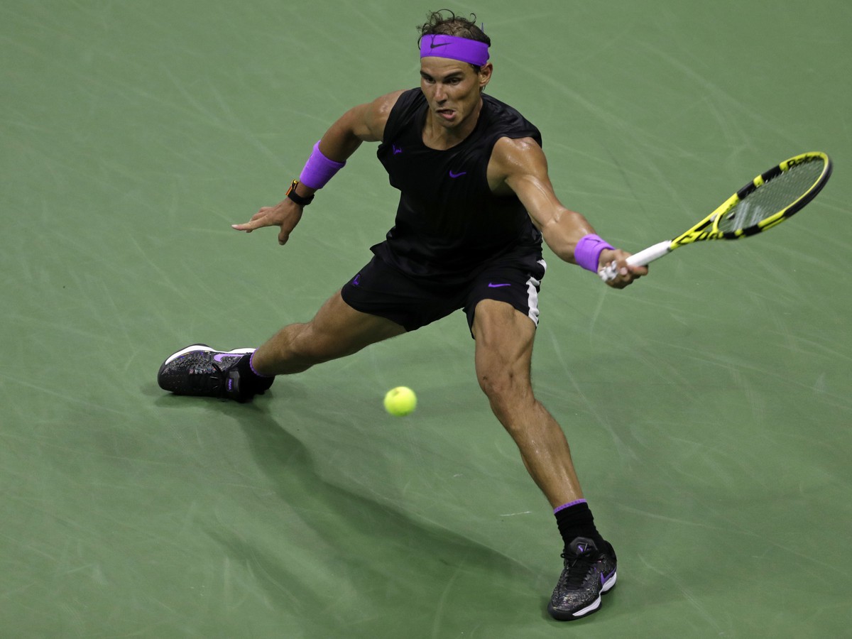 Rafael Nadal v štvrťfinálovom zápase US Open 2019