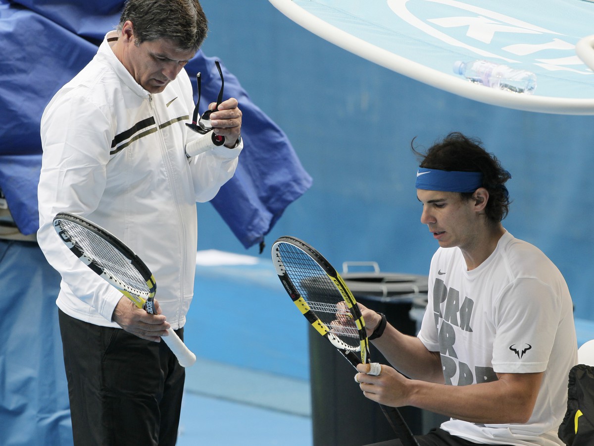 Rafael Nadal a jeho strýko Toni