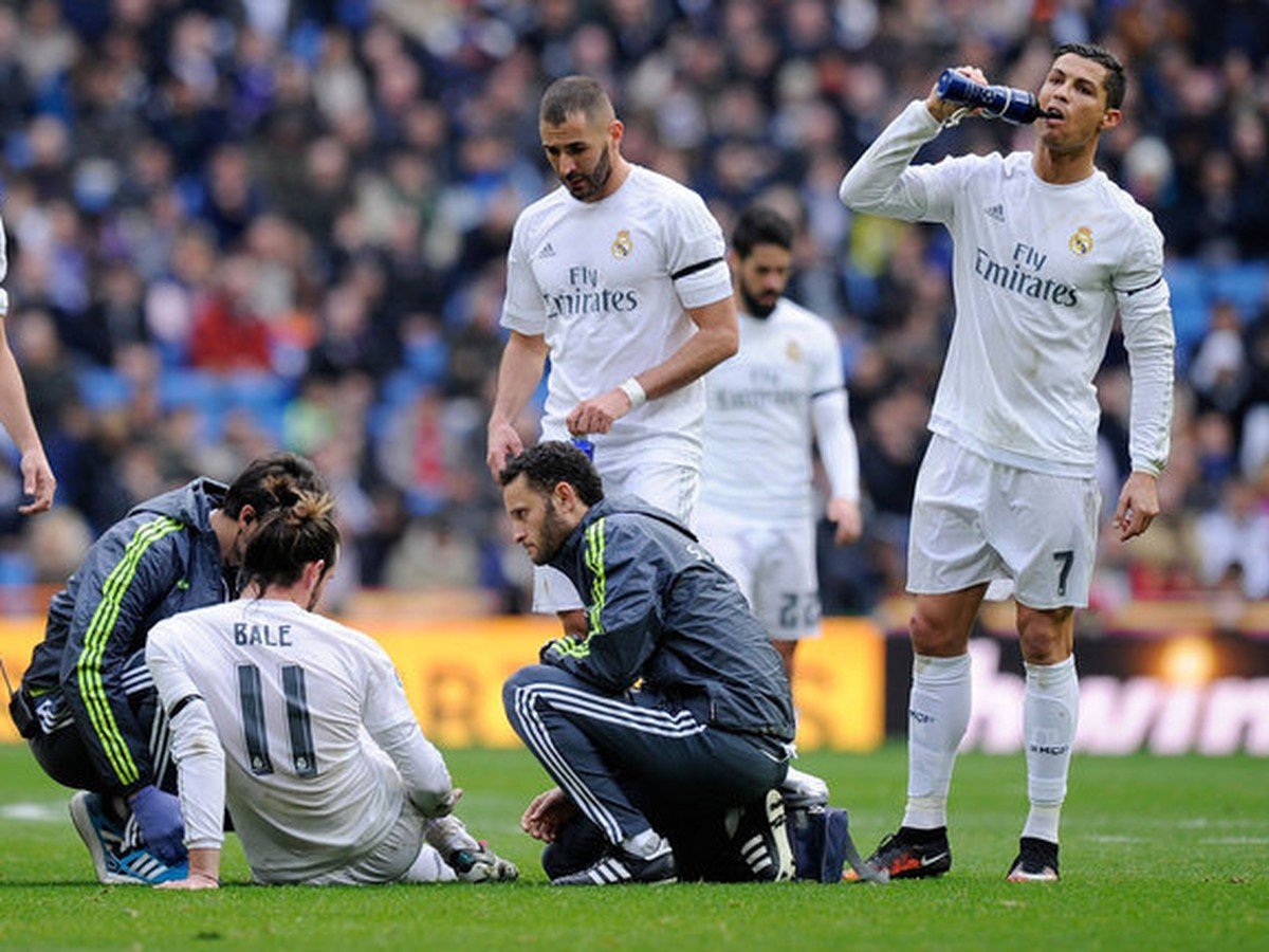 Zranený Gareth Bale