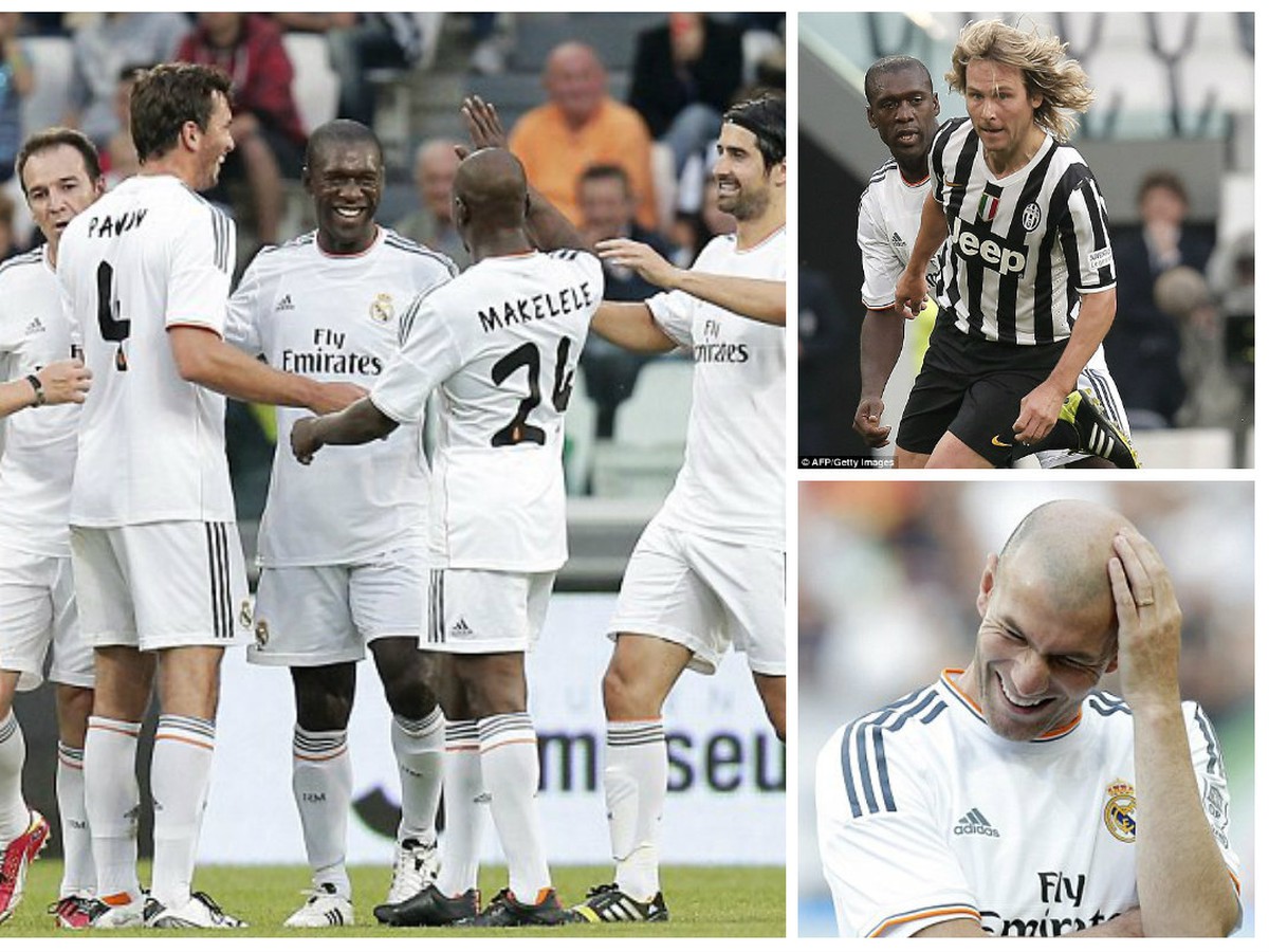 V charitatívnom zápase nastúpili proti sebe legendy Juventusu proti bývalým hviezdam Realu Madrid