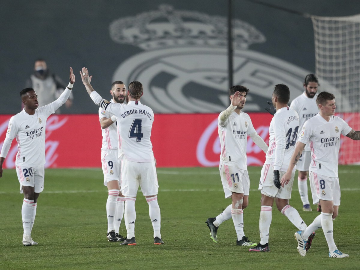 Gólová radosť hráčov Realu Madrid