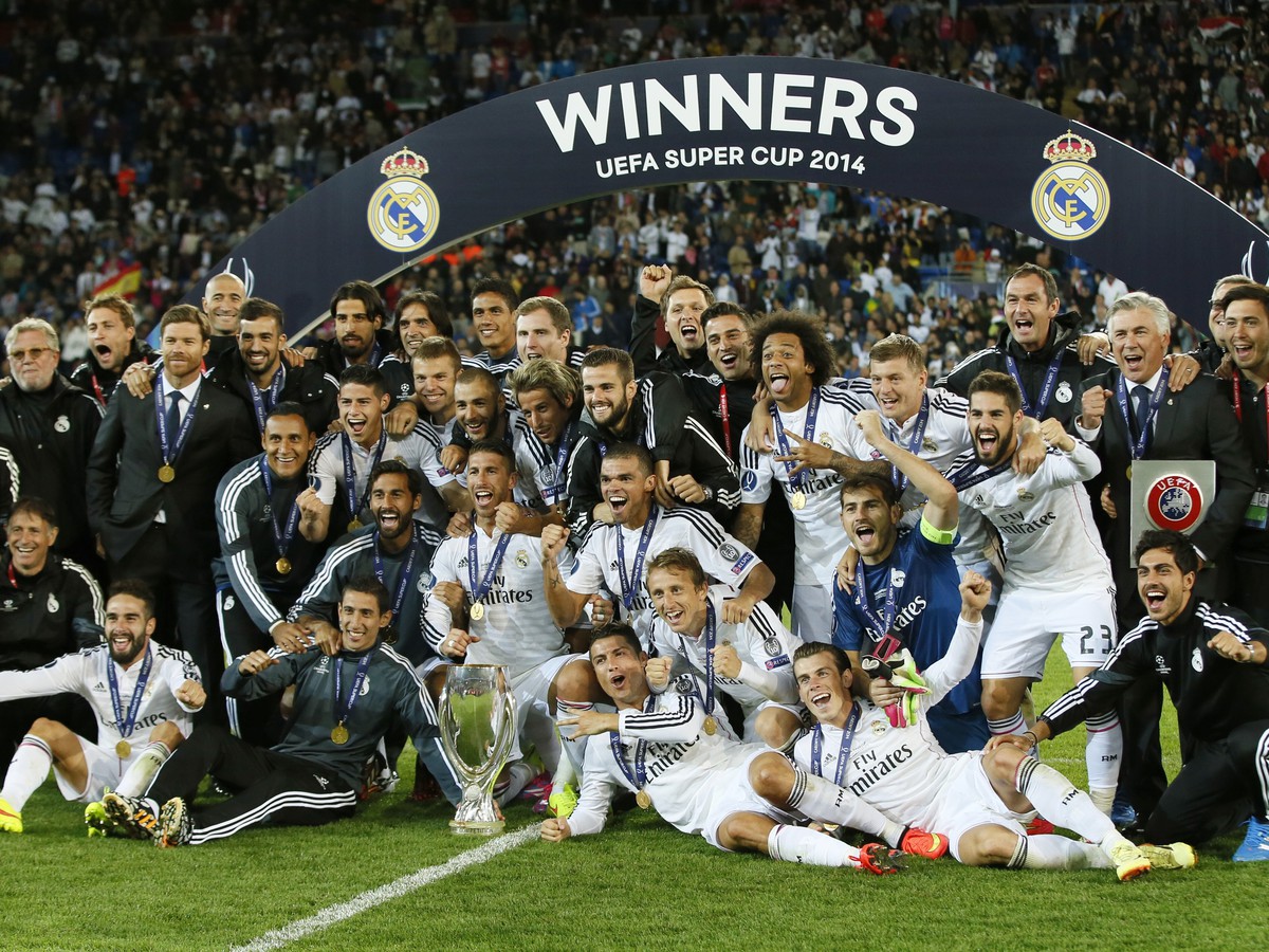 Места уефа. Реал Мадрид 2014. Реал Мадрид Cup. Суперкубок УЕФА Реал Мадрид Atletico Madrid. Состав Реал Мадрид ЛЧ 2013.