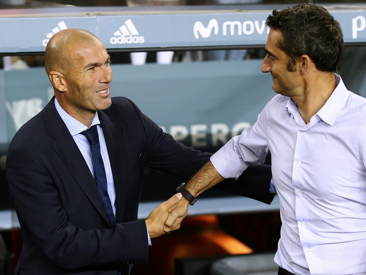 Zinedine Zidane a Ernesto Valverde 