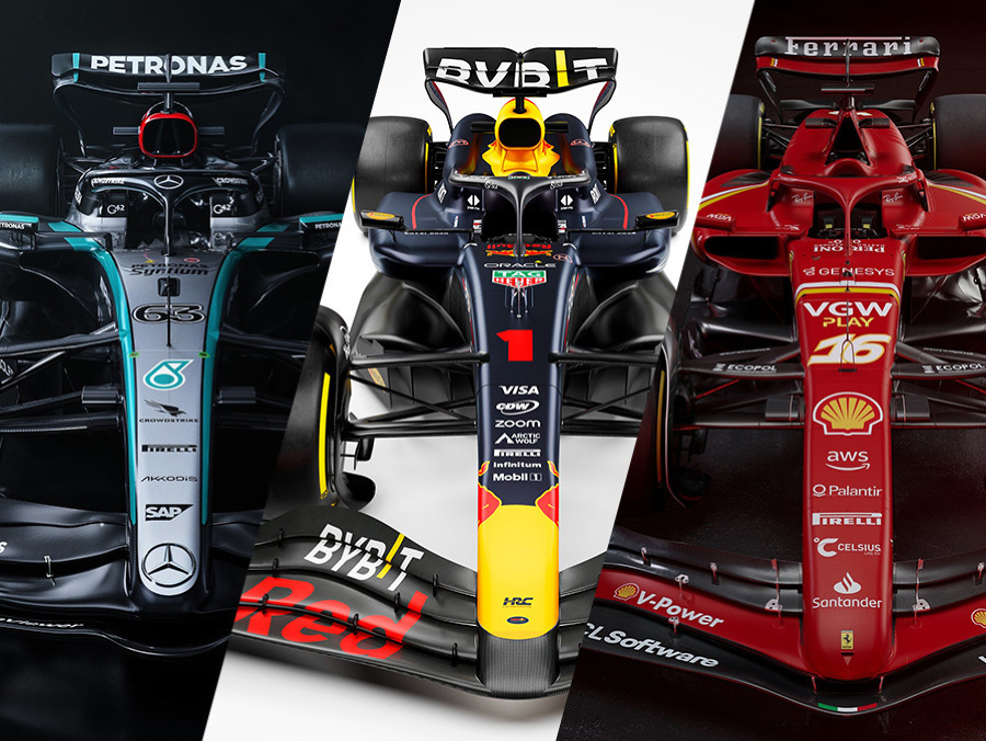 Nové monoposty tímov Mercedes, Red Bull a Ferrari