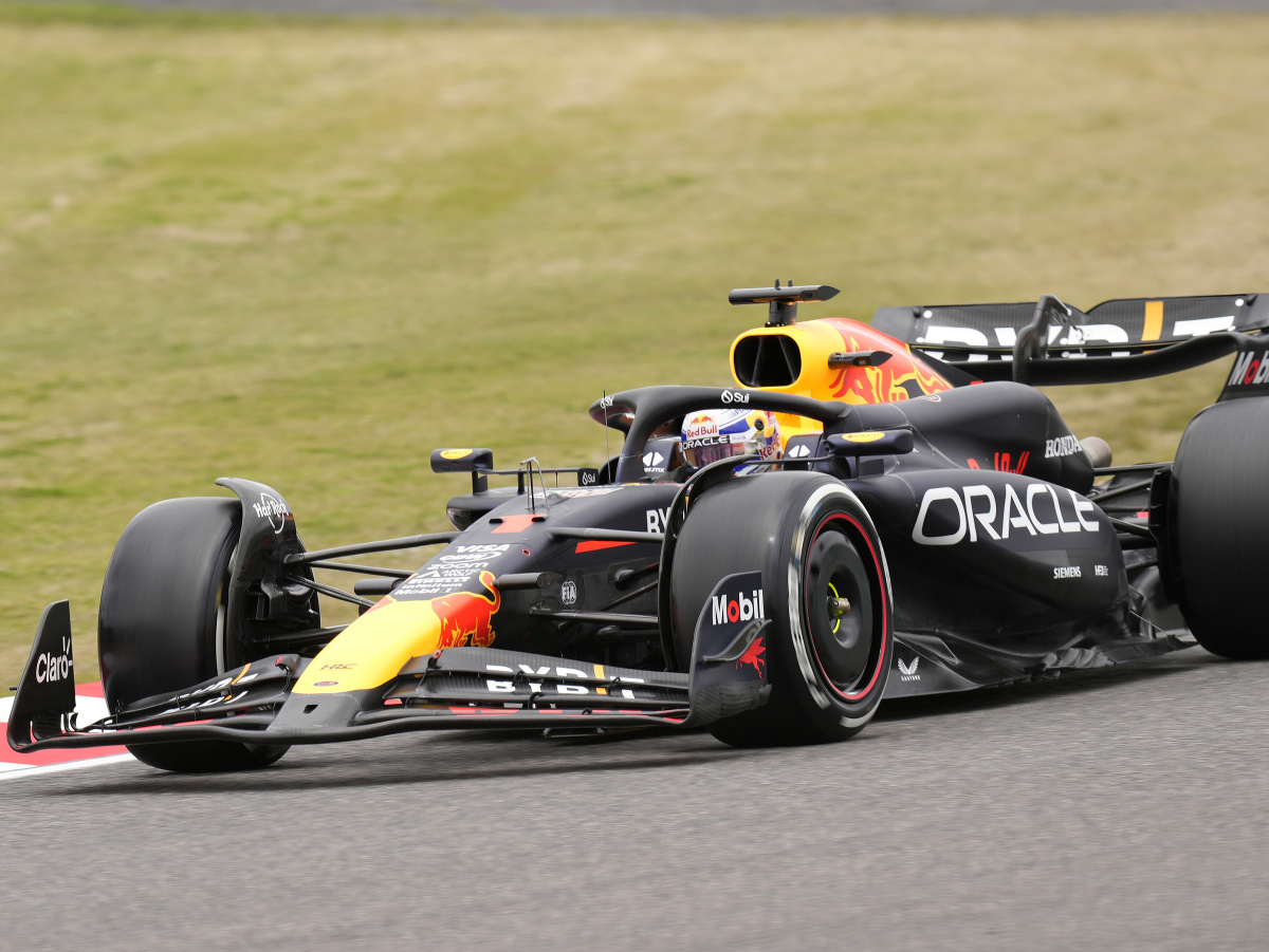 Max Verstappen počas prvého tréningu na Veľkej cene Japonska