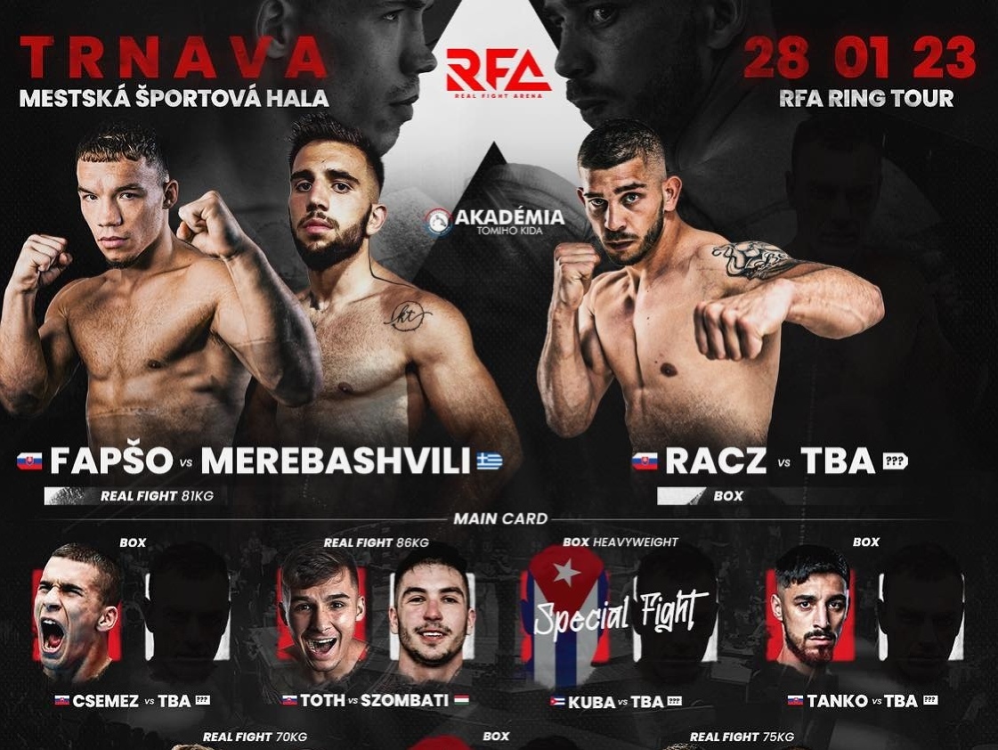 Real Fight Arena sa už 28.1. premiérovo predstaví v Trnavskej mestskej športovej hale