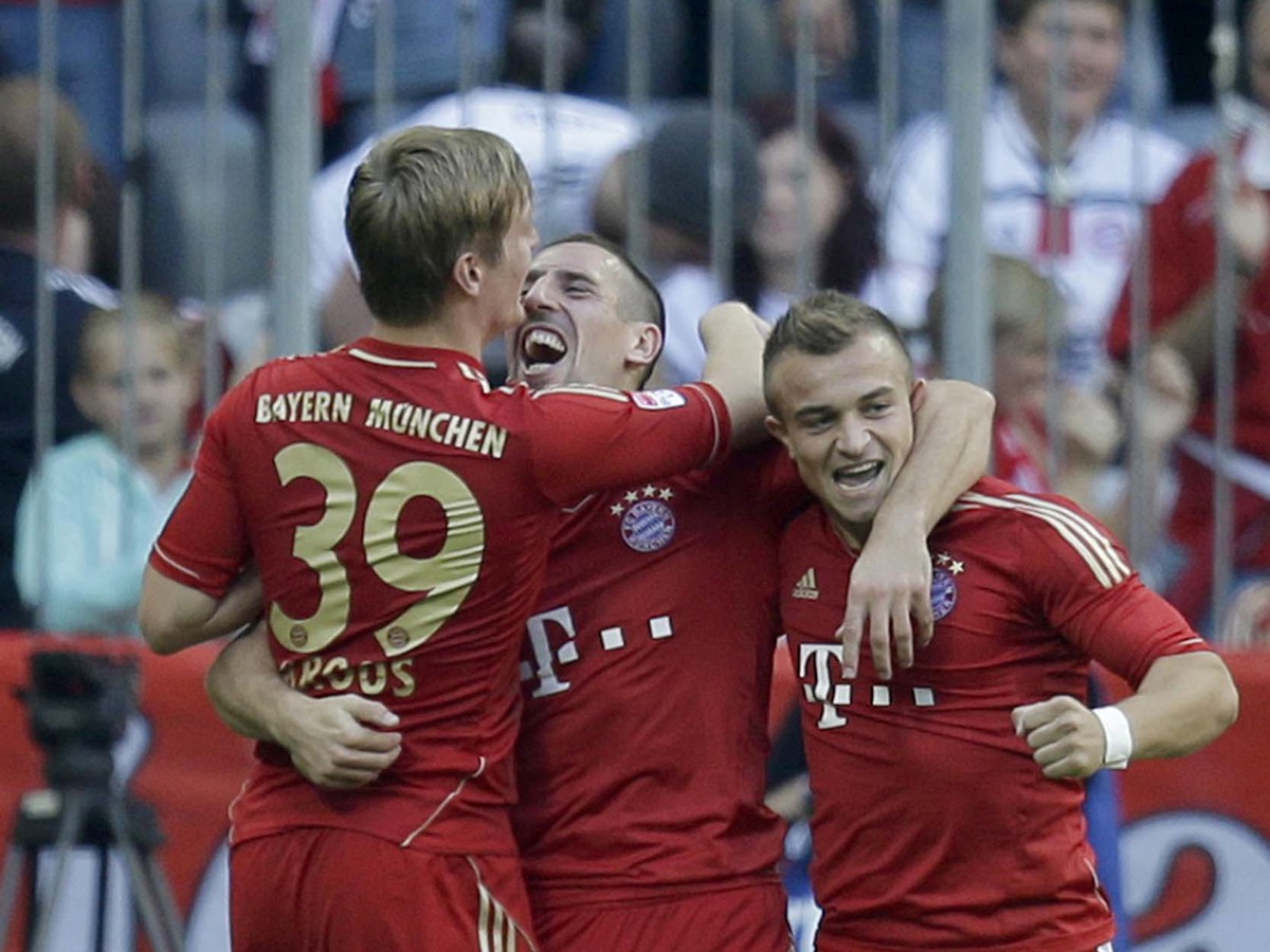 Radosť hráčov Bayernu