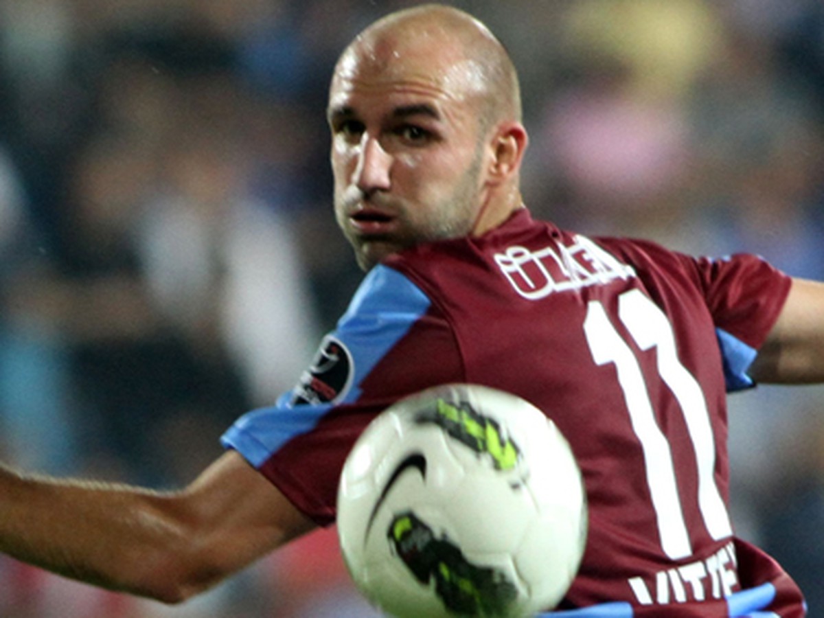 Slovenský reprezentant Róbert Vittek v drese tureckého Trabzonsporu 