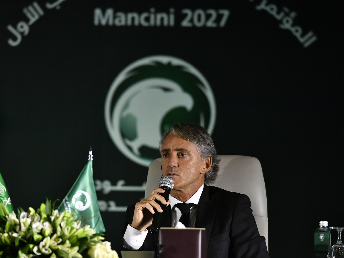 Roberto Mancini má pri kormidle Saudskej Arábie jasný cieľ