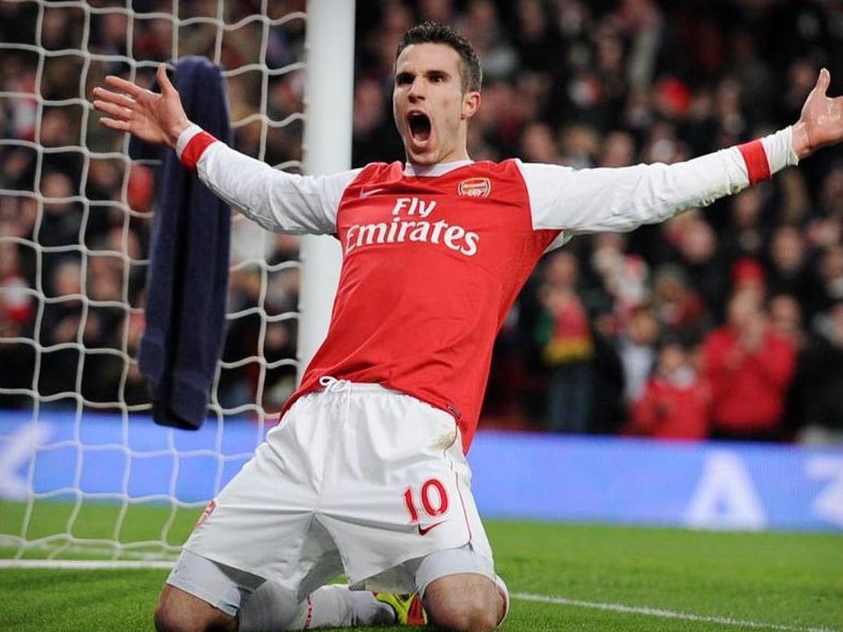 Kanonier londýnskeho Arsenalu Holanďan Robin Van Persie