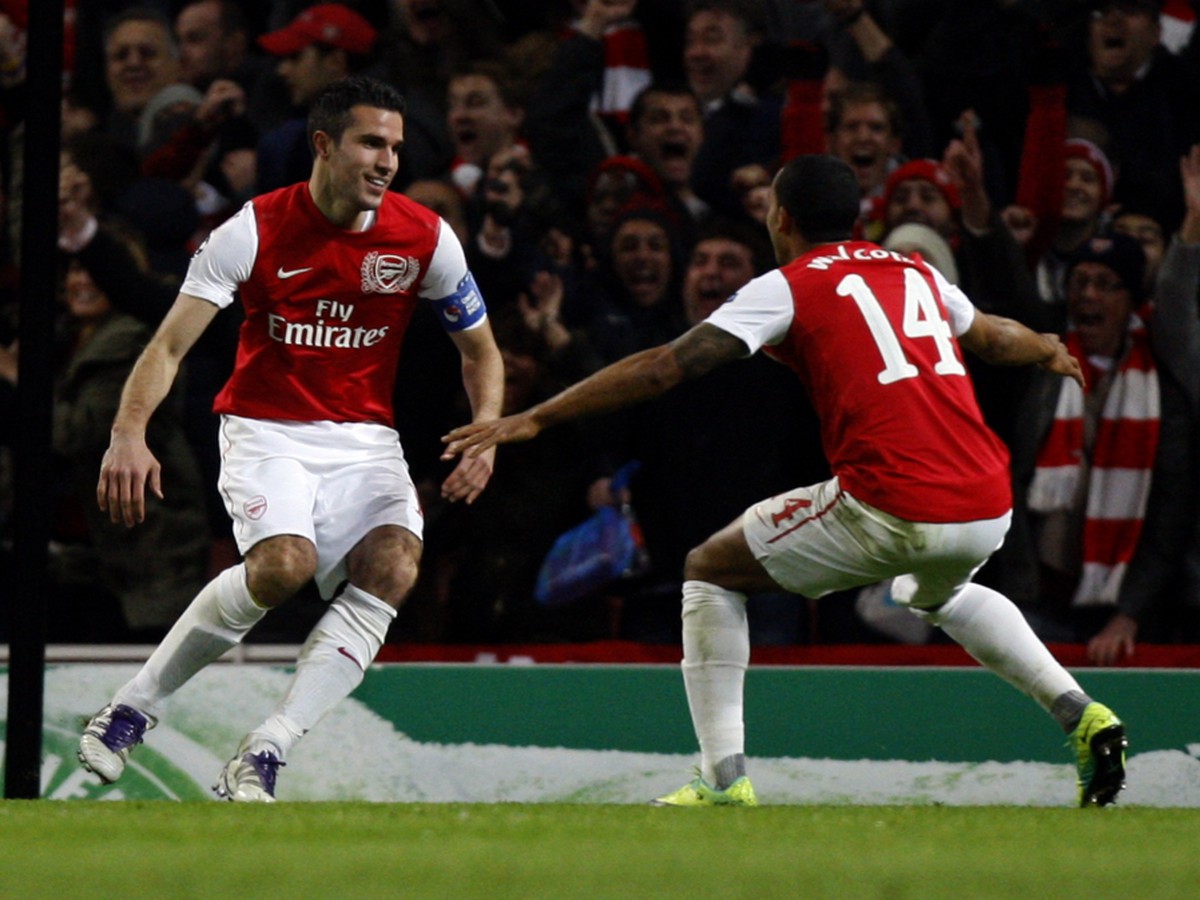 Van Persie a Walcott
