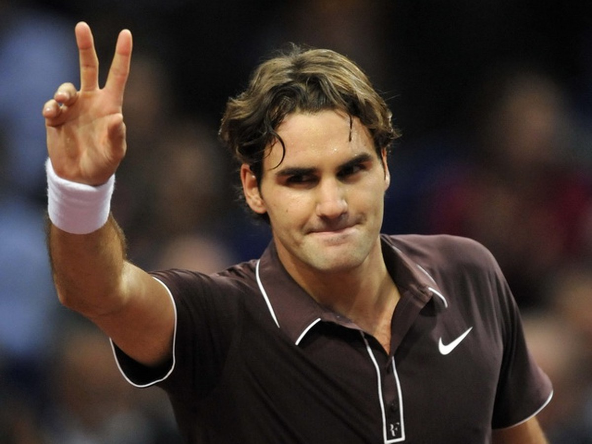 Roger Federer po víťaznom zápase