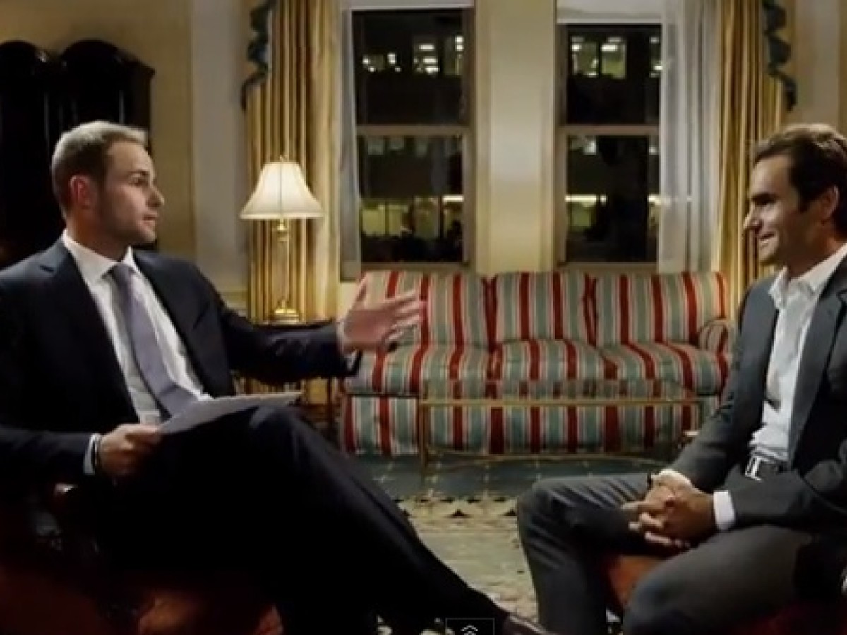 Andy Roddick a Roger Federer
