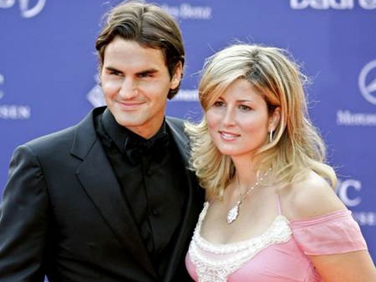Roger Federer s manželkou Mirkou Vavrinecovou